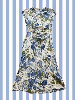 rue viscose linen polka dot ruched maxi dress Strapless Polka Dot Ruched Midi Dress
